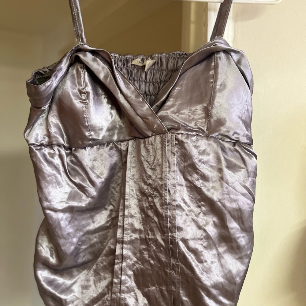 Shimmering Silver Sleeveless Top